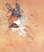  Henri  Toulouse-Lautrec Profile of a Woman oil painting artist